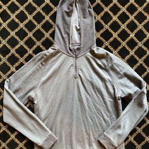 lululemon Quarter Zip Grey Hoodie